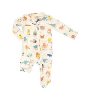 2-Way Zipper Footie Beachside ABC