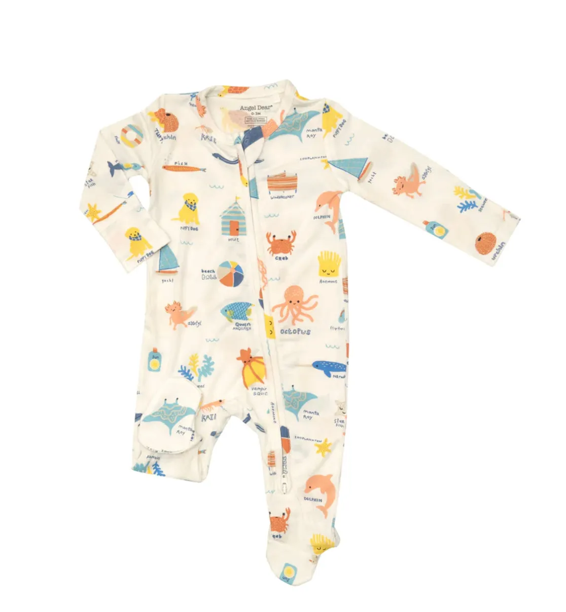 2-Way Zipper Footie Beachside ABC