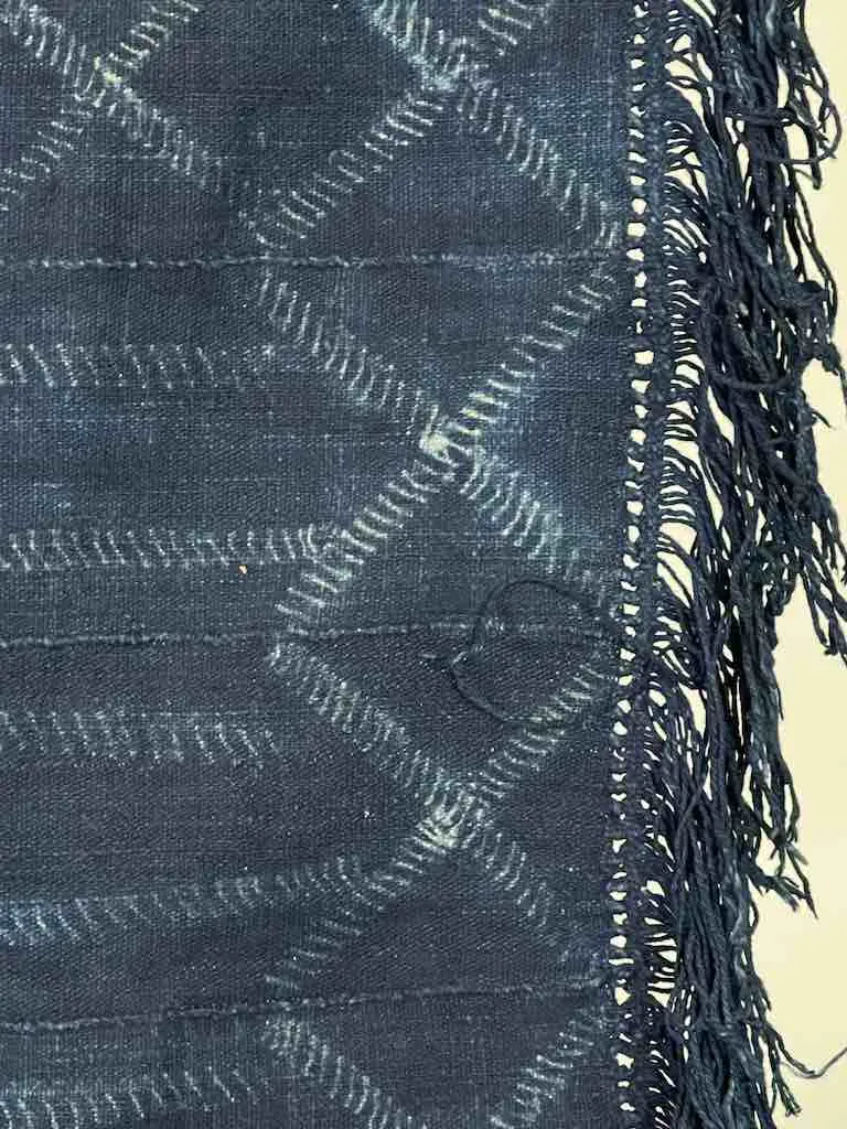 Best Quality Vintage Mossi Indigo Textile "Wrapper" | 58 x 37"
