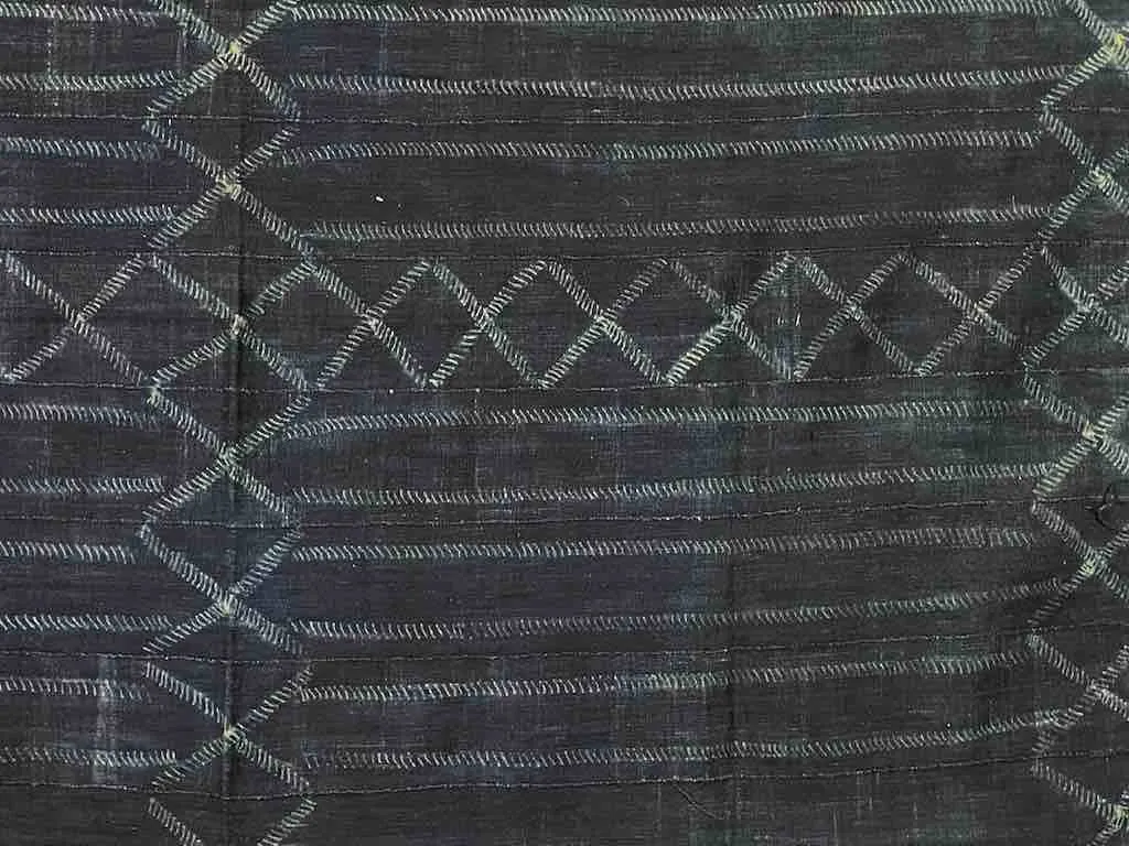 Best Quality Vintage Mossi Indigo Textile "Wrapper" | 58 x 37"