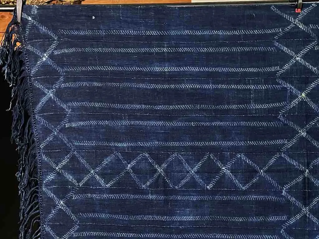Best Quality Vintage Mossi Indigo Textile "Wrapper" | 58 x 37"