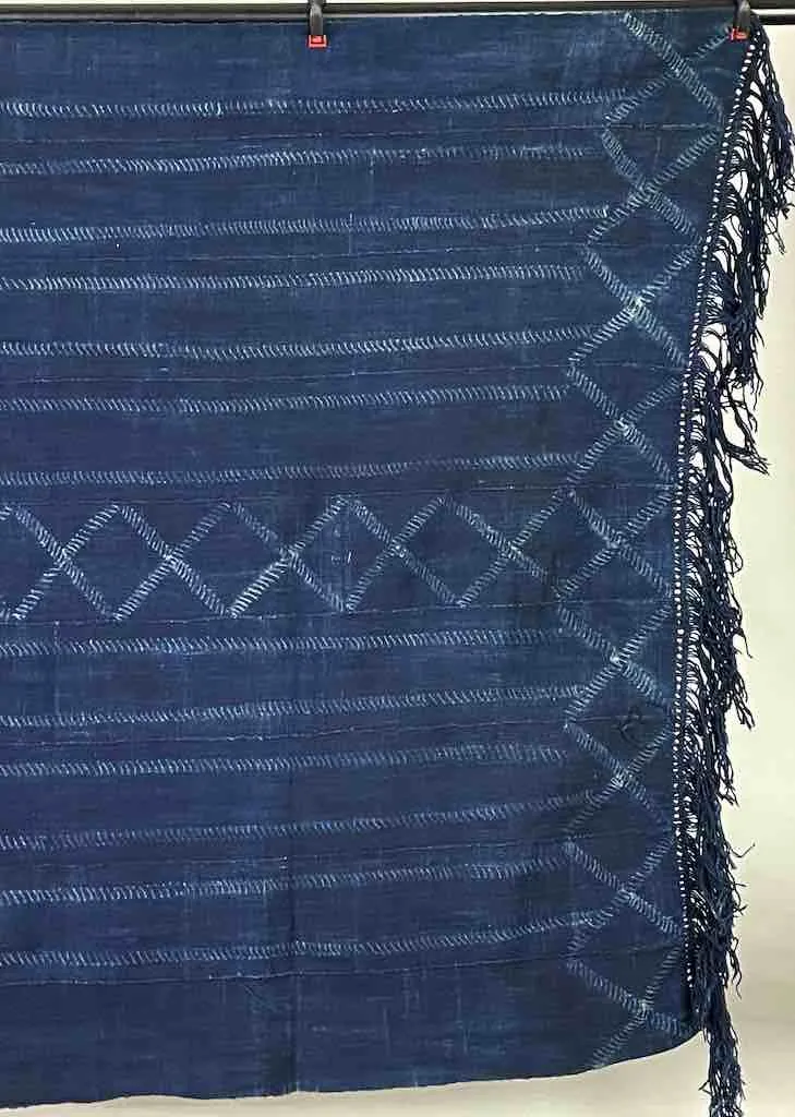 Best Quality Vintage Mossi Indigo Textile "Wrapper" | 58 x 37"