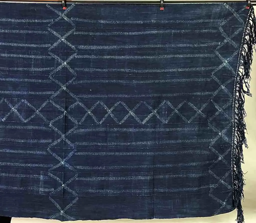 Best Quality Vintage Mossi Indigo Textile "Wrapper" | 58 x 37"