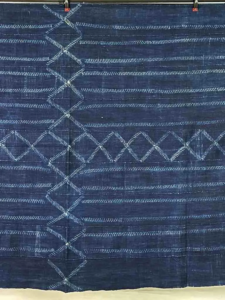 Best Quality Vintage Mossi Indigo Textile "Wrapper" | 58 x 37"