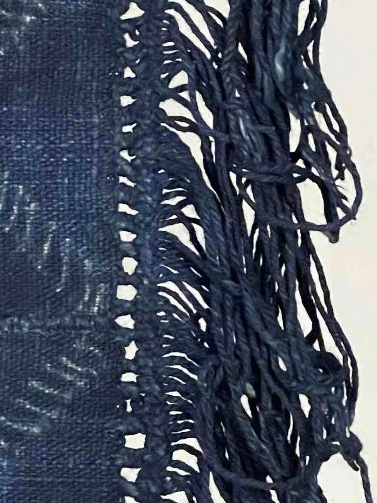 Best Quality Vintage Mossi Indigo Textile "Wrapper" | 58 x 37"