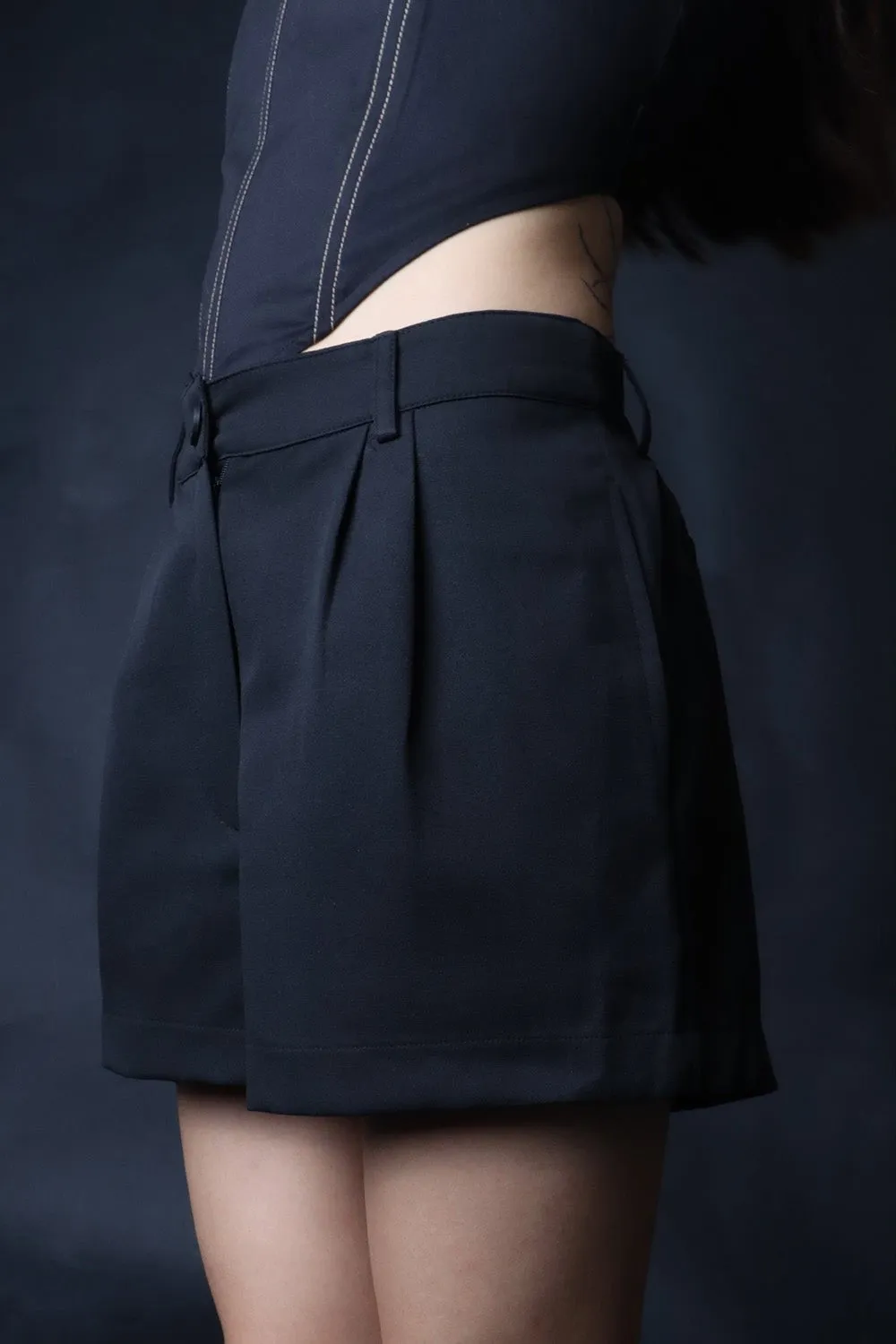 Black Xerox Tailored Shorts