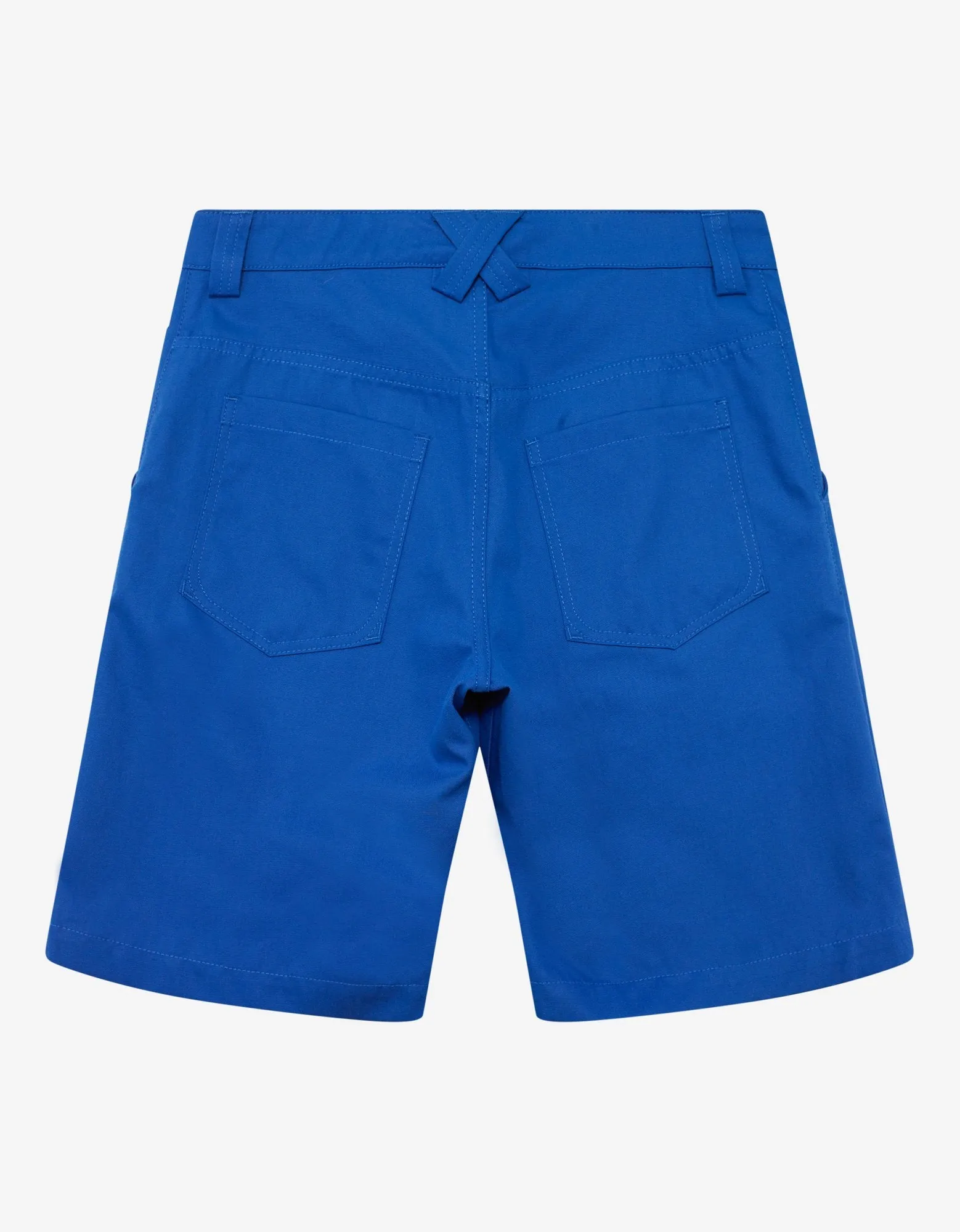 Blue Square Logo Tailored Shorts