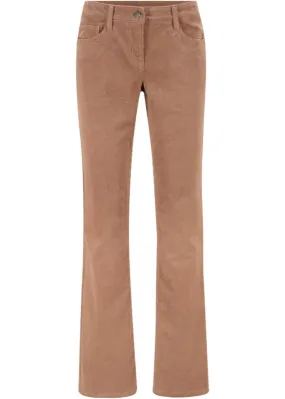 Bpc Bonprix Collection stretch corduroy bootcut trousers, orange