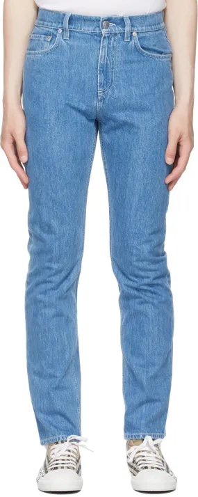Burberry Blue Straight Fit Jeans