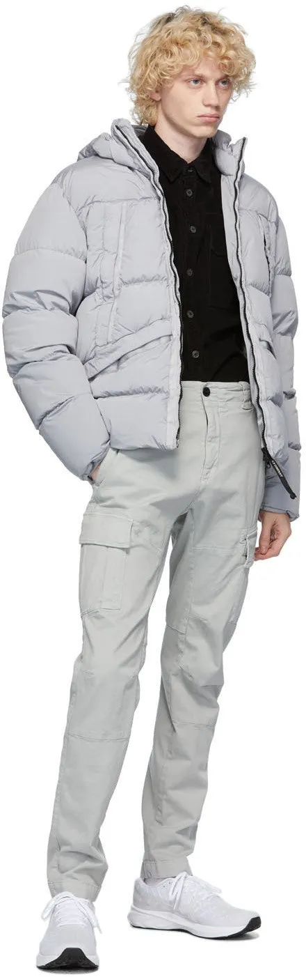 C.P. Company Grey Cotton Gabardine Cargo Pants