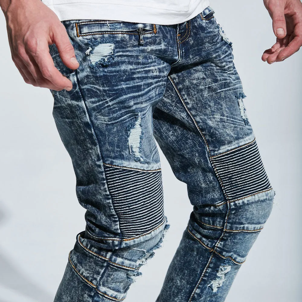 Embellish Tanner Biker Denim Jeans