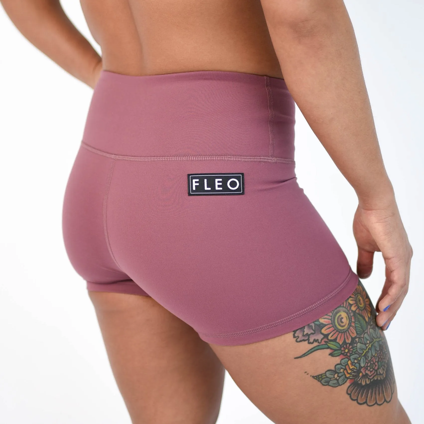 FLEO Mauve Shorts (Power High-rise)