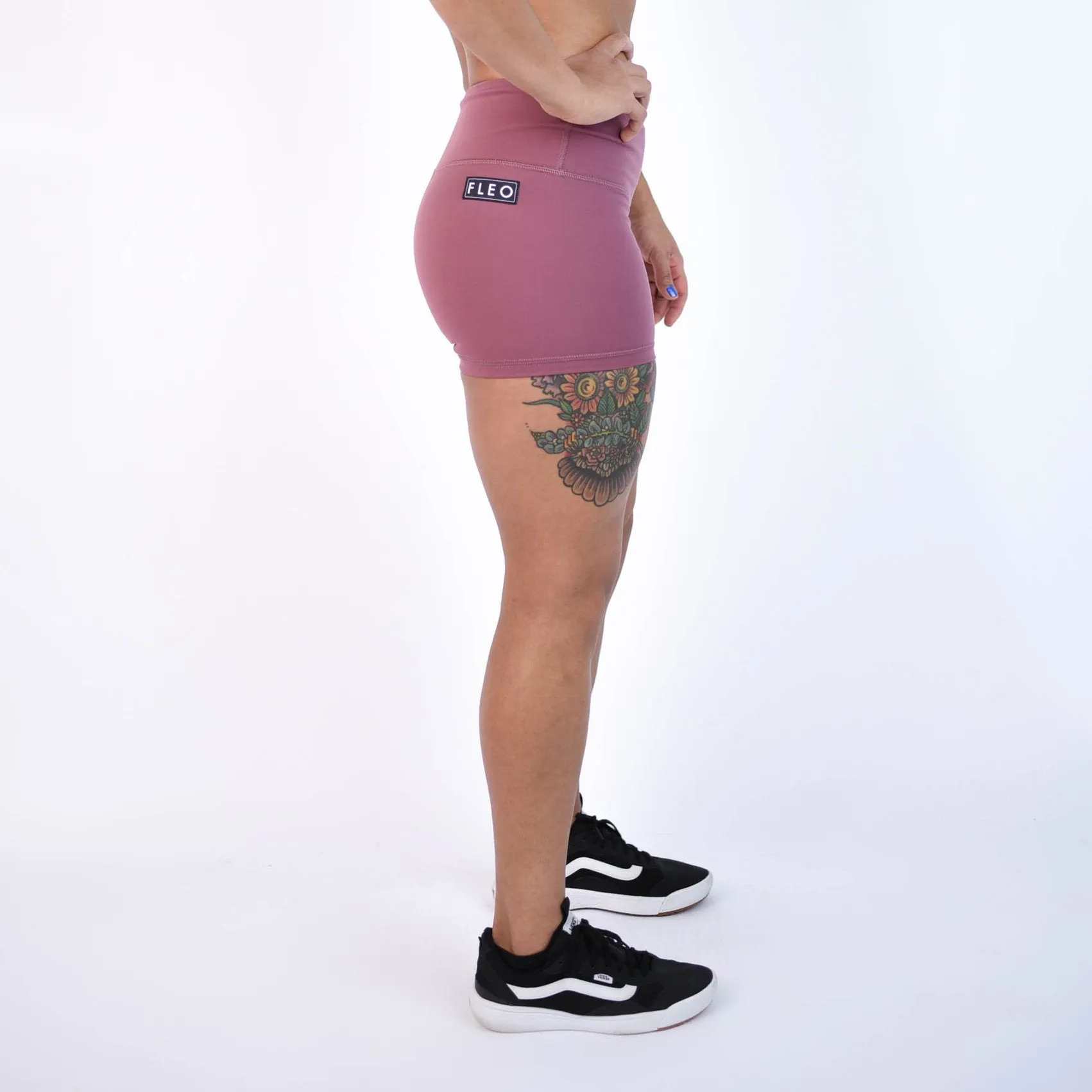 FLEO Mauve Shorts (Power High-rise)