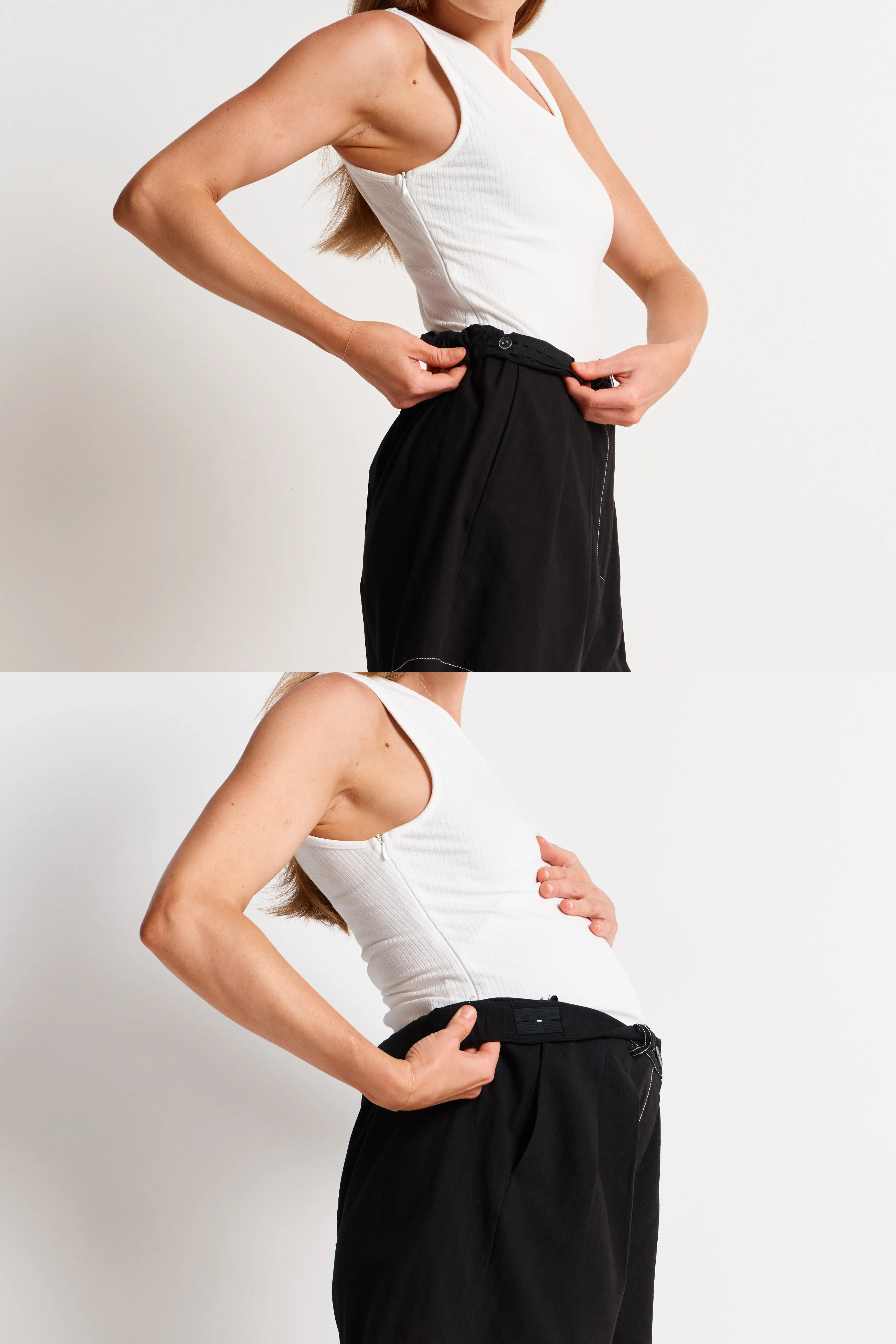 Goldie Adjustable Tailored Short - Black