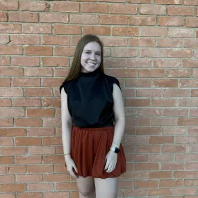High-Rise Balloon Shorts