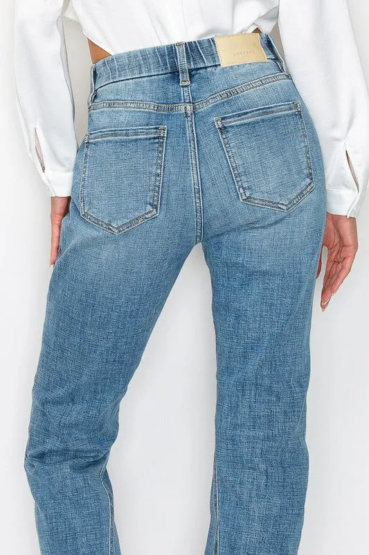 High rise straight leg Jeans