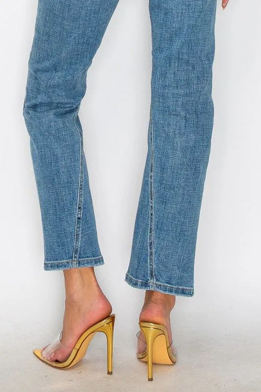 High rise straight leg Jeans