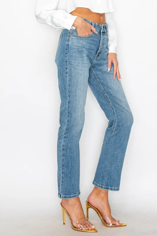 High rise straight leg Jeans