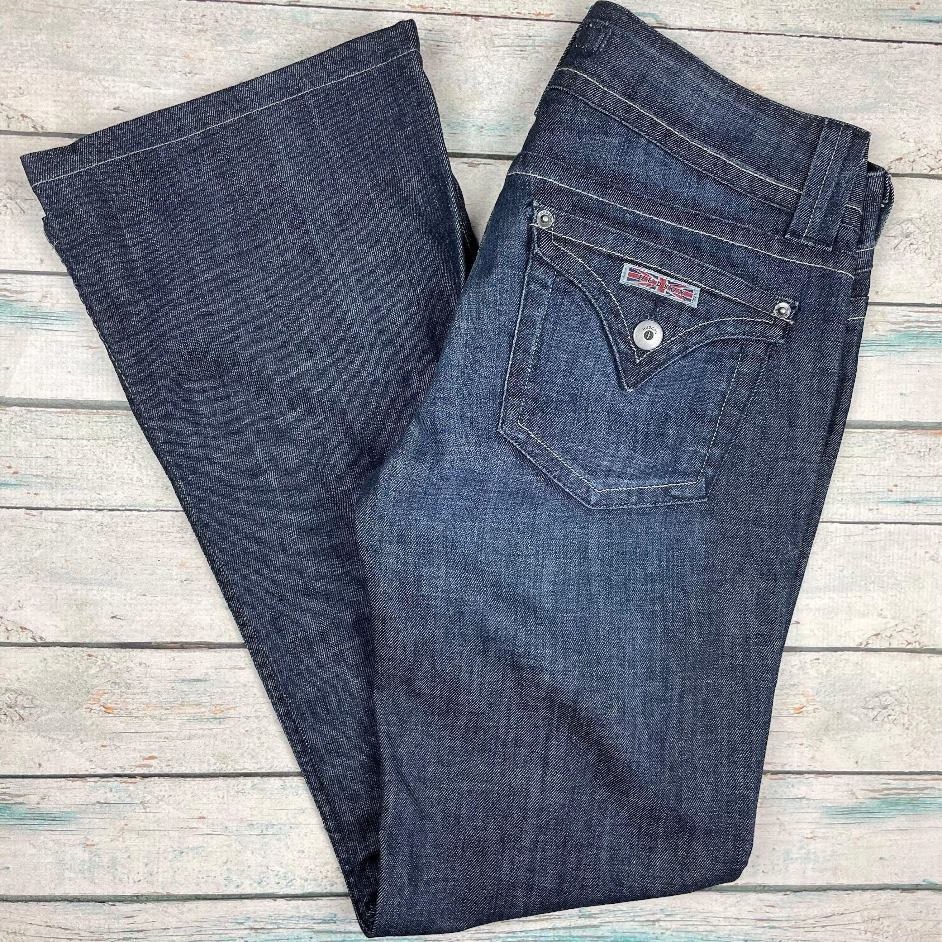 Hudson USA  Straight Bootleg Flap Pocket Jeans - Size 29