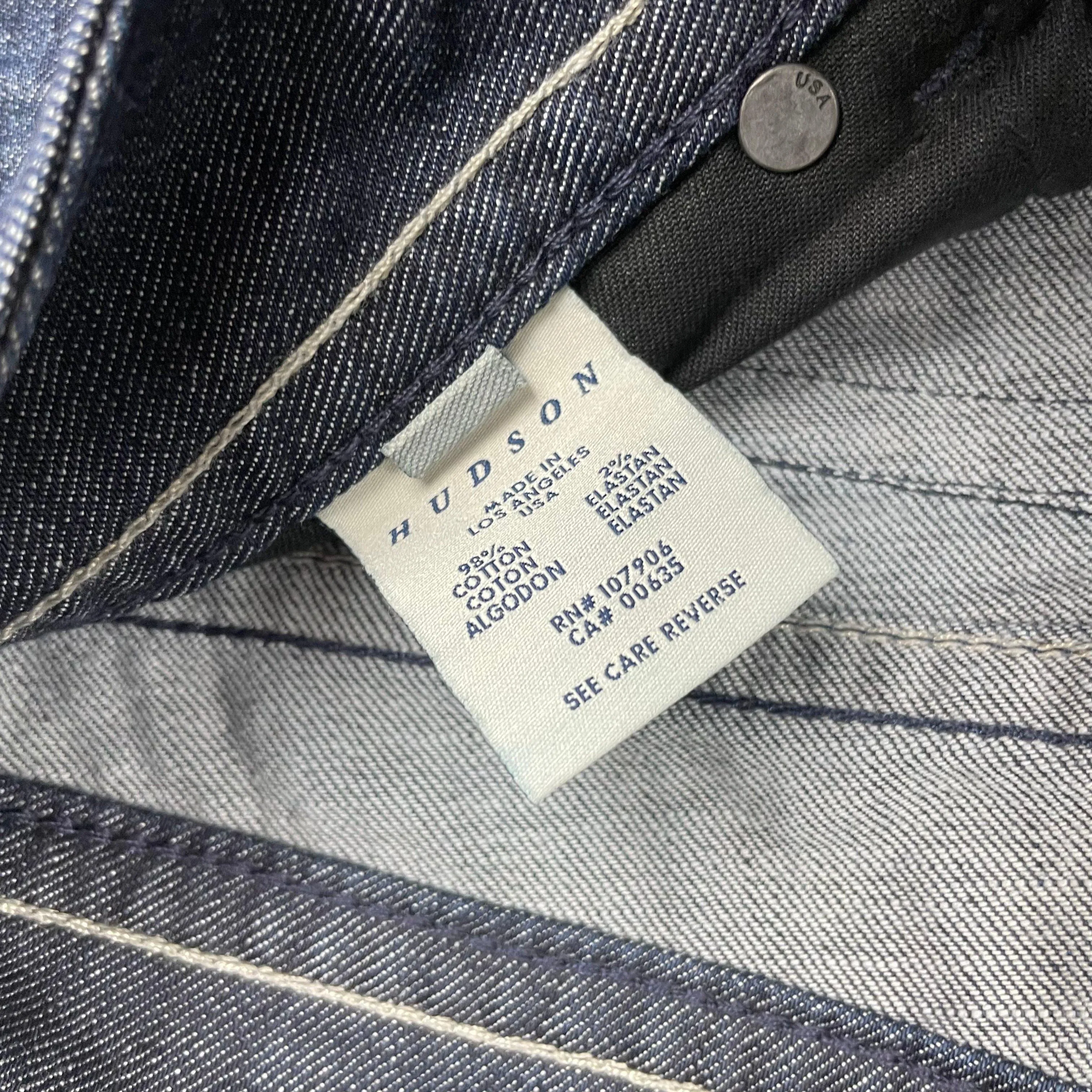 Hudson USA  Straight Bootleg Flap Pocket Jeans - Size 29