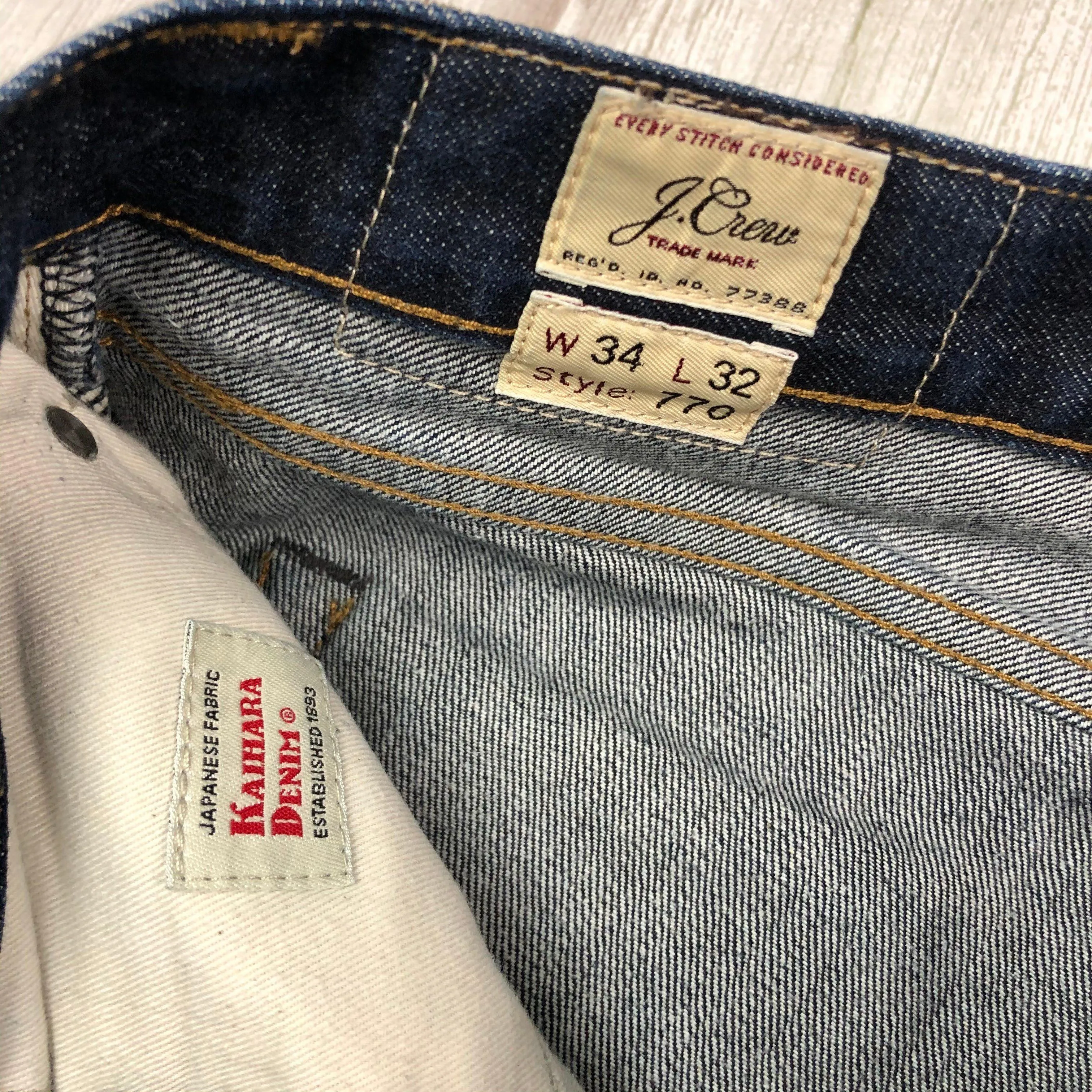 J Crew "550" Straight leg Jeans - Size 34