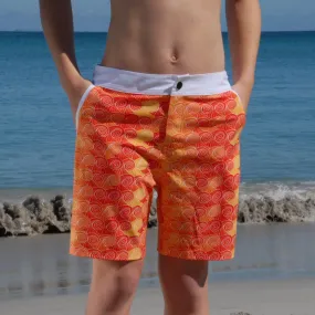 Kids Going Out Boardies: Orange Crush