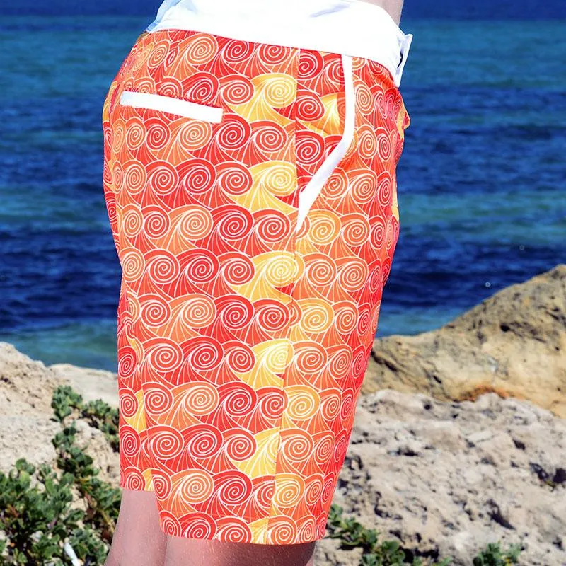 Kids Going Out Boardies: Orange Crush
