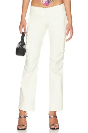 Miaou Raven Cargo Pants, Creme