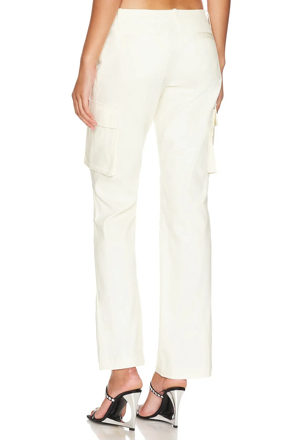 Miaou Raven Cargo Pants, Creme