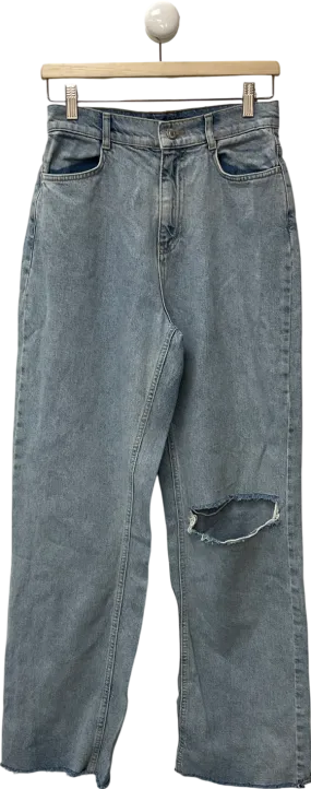 Missguided Blue Washed Ripped Jeans UK 8