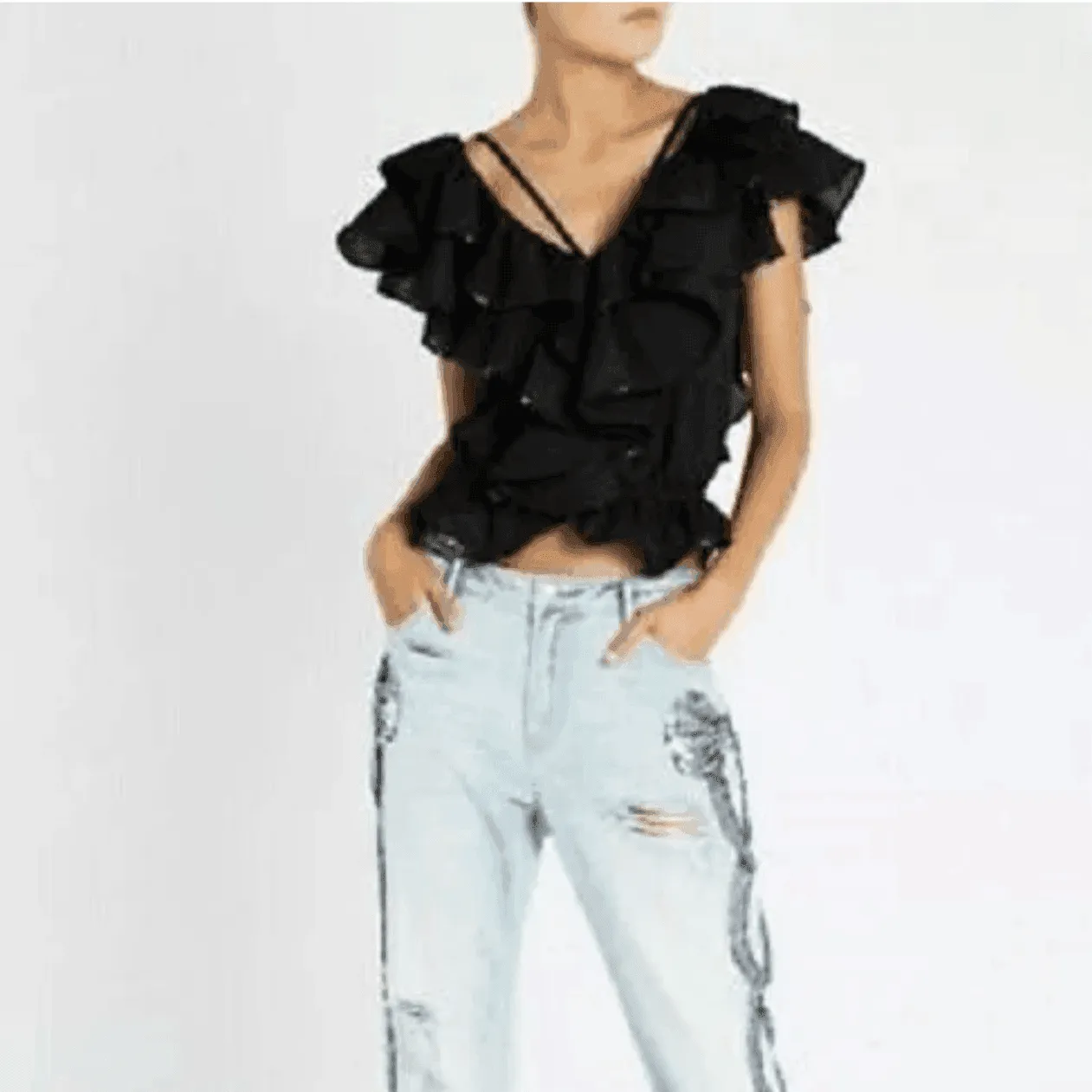 NEW - Sass & Bide 'Bow Friend' Sequin Jeans -Size 24