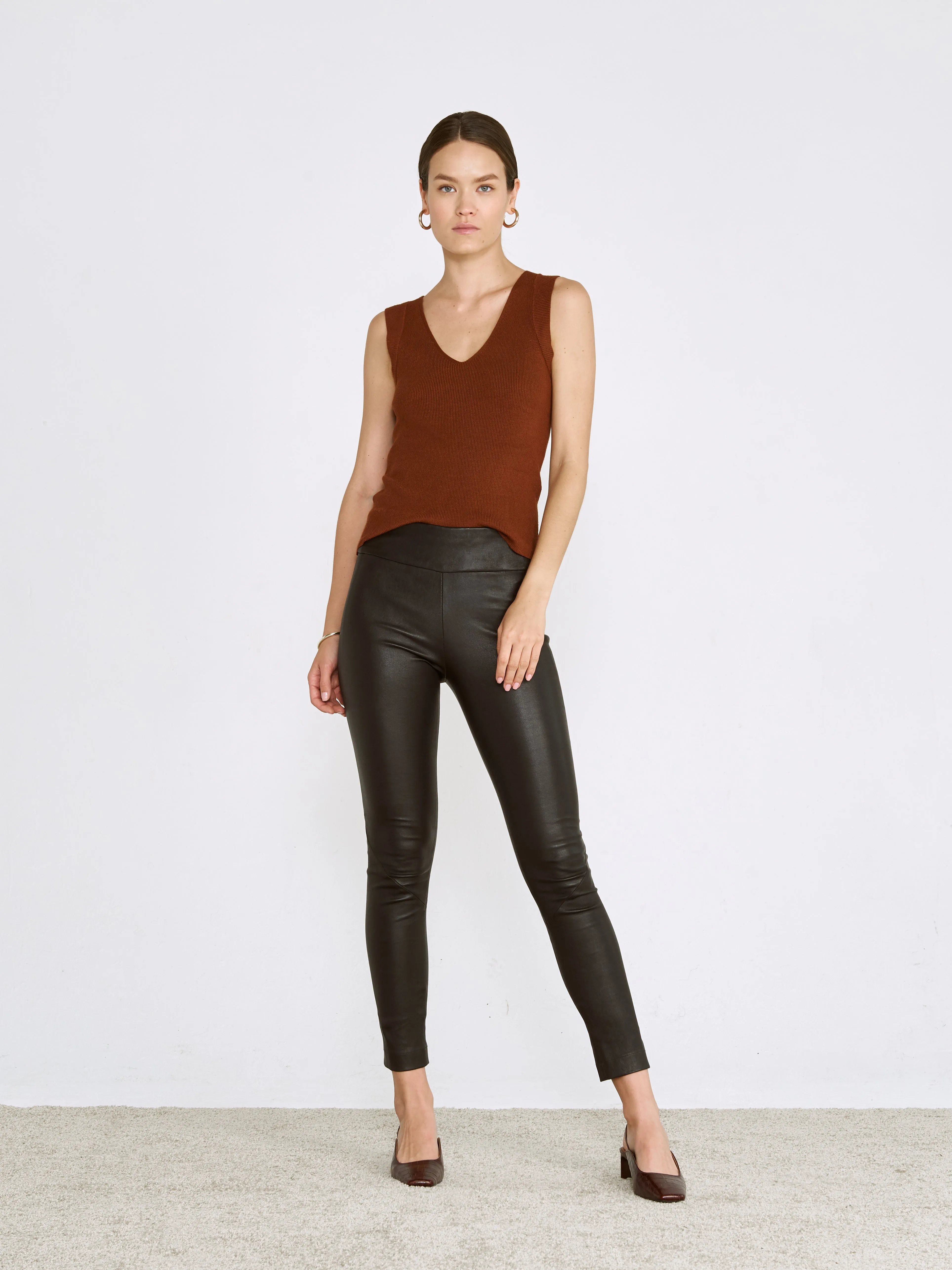 OT LEGGINGS BLACK LEATHER