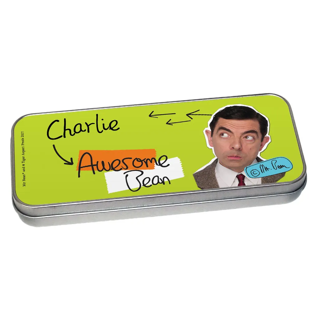 Personalised Awesome Bean Pencil tin