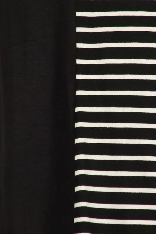 Rachel Black & White Pocket Top