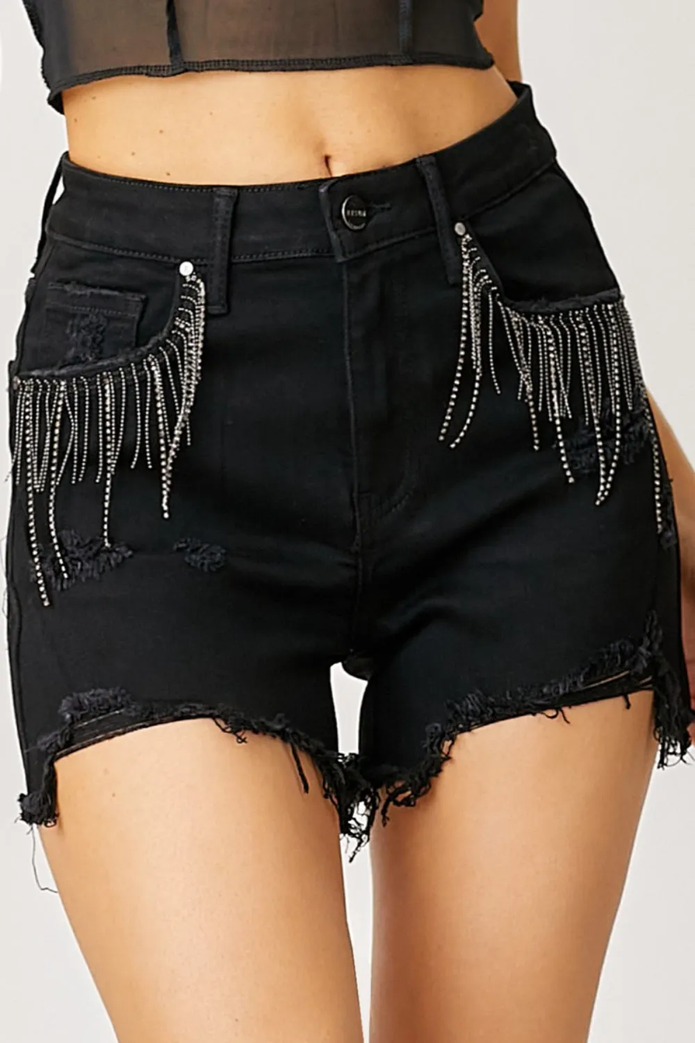 *Risen Rhinestone Glamour Shorts