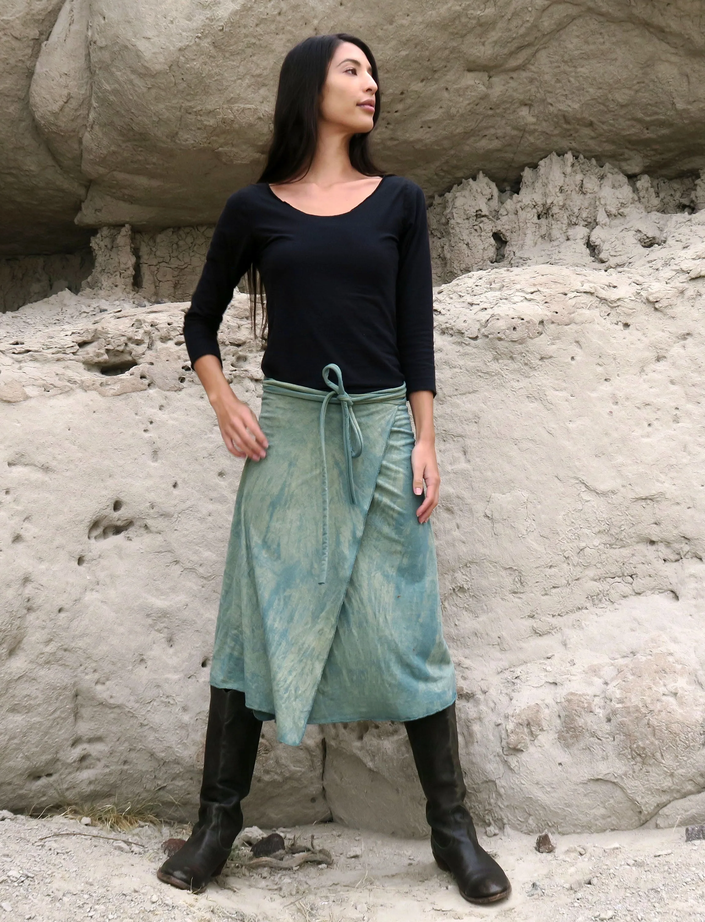 Simplicity Wrap Below Knee Skirt