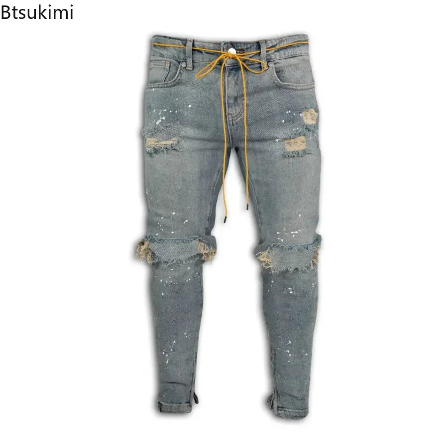 Sneakerhill Ripped Hole Jeans K09