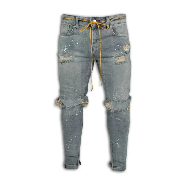 Sneakerhill Ripped Hole Jeans K09