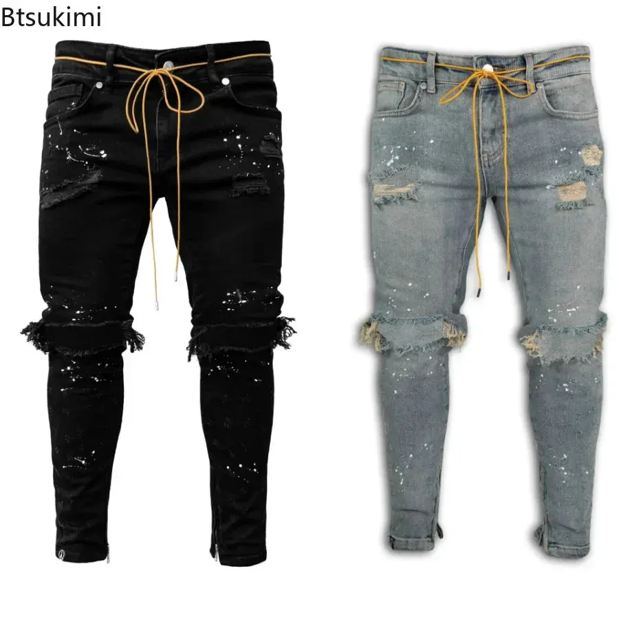 Sneakerhill Ripped Hole Jeans K09