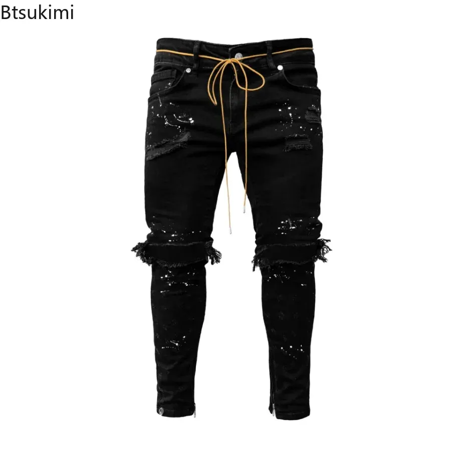 Sneakerhill Ripped Hole Jeans K09