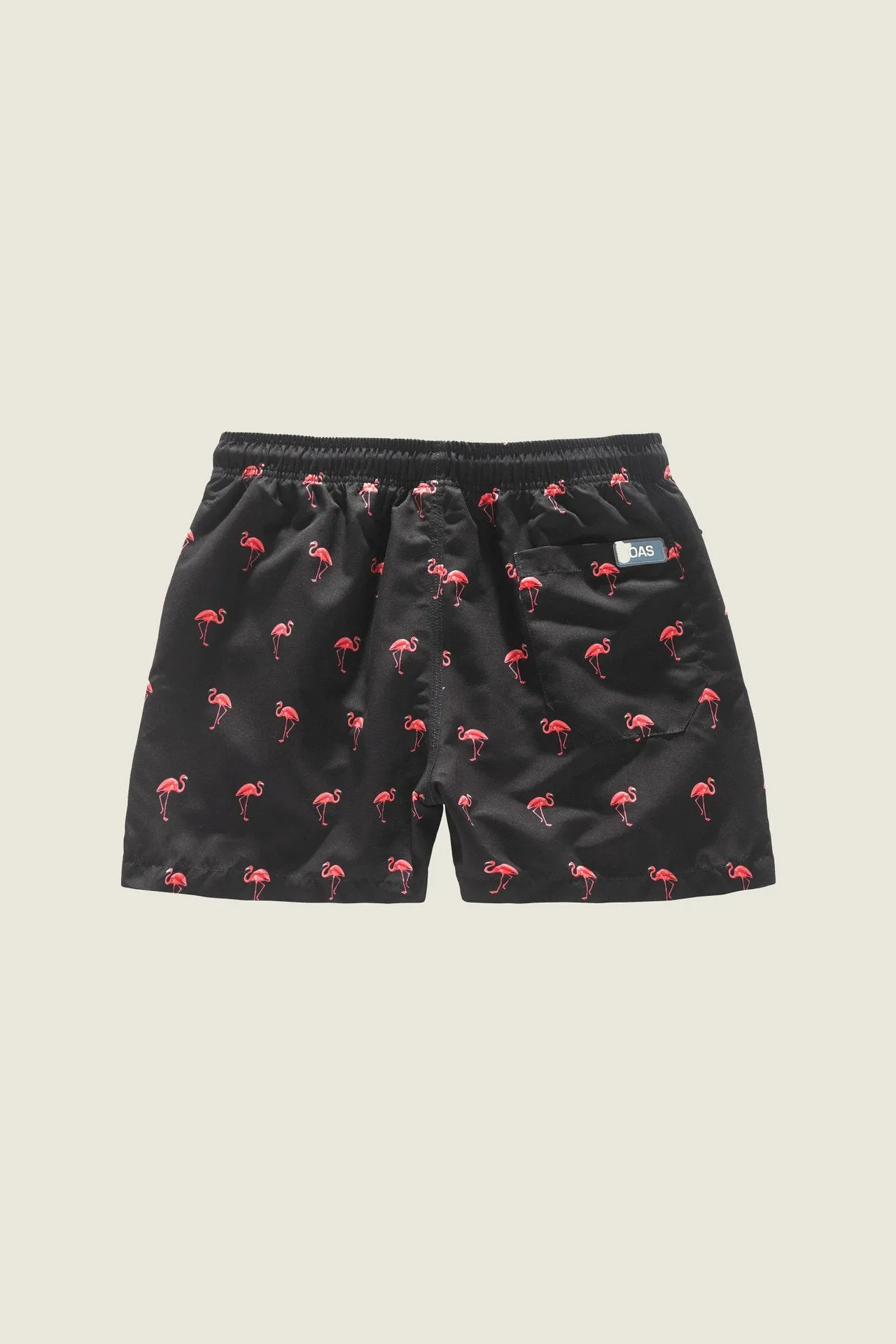 Swim Shorts - Black Flamingo
