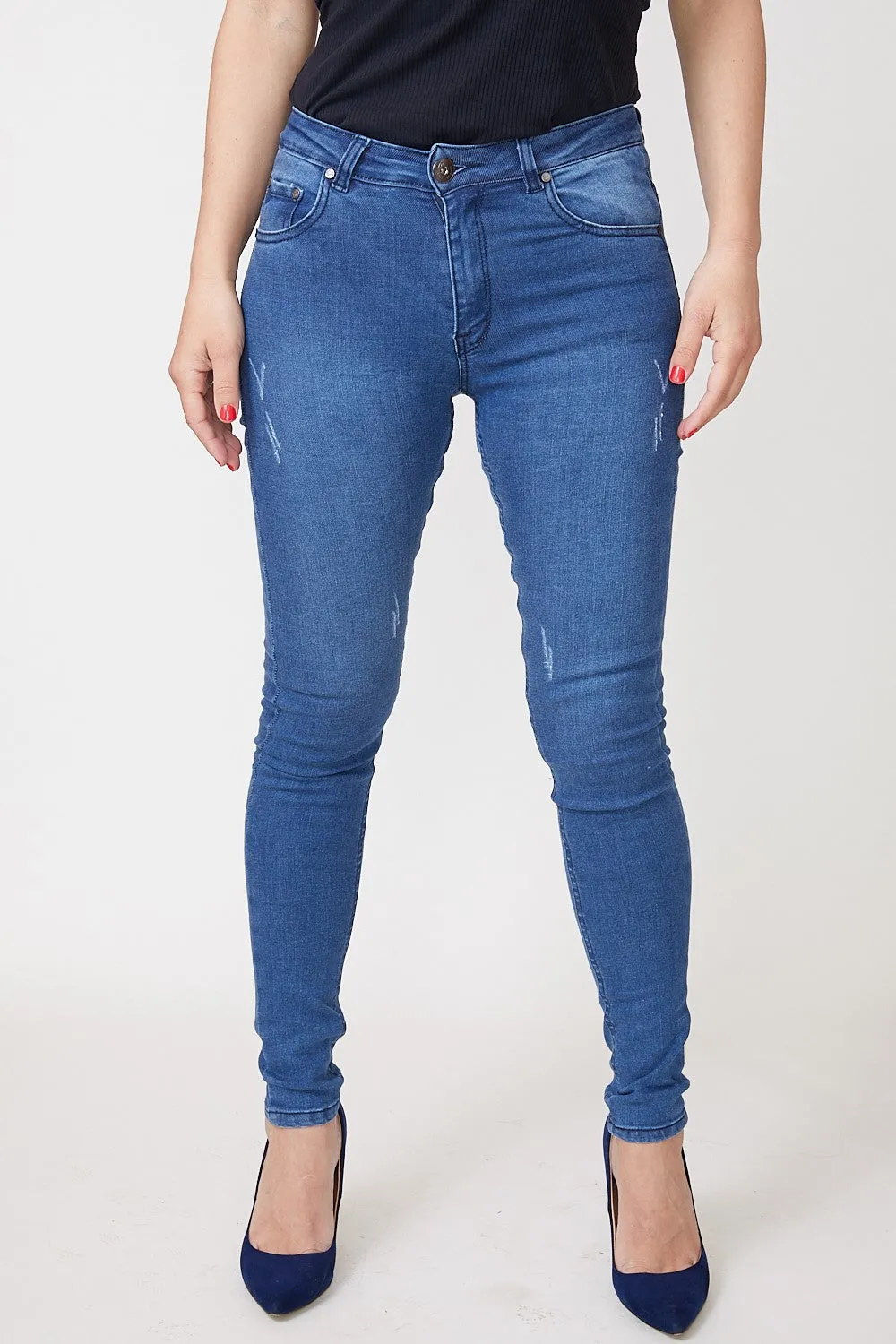 V RIPPED JEANS