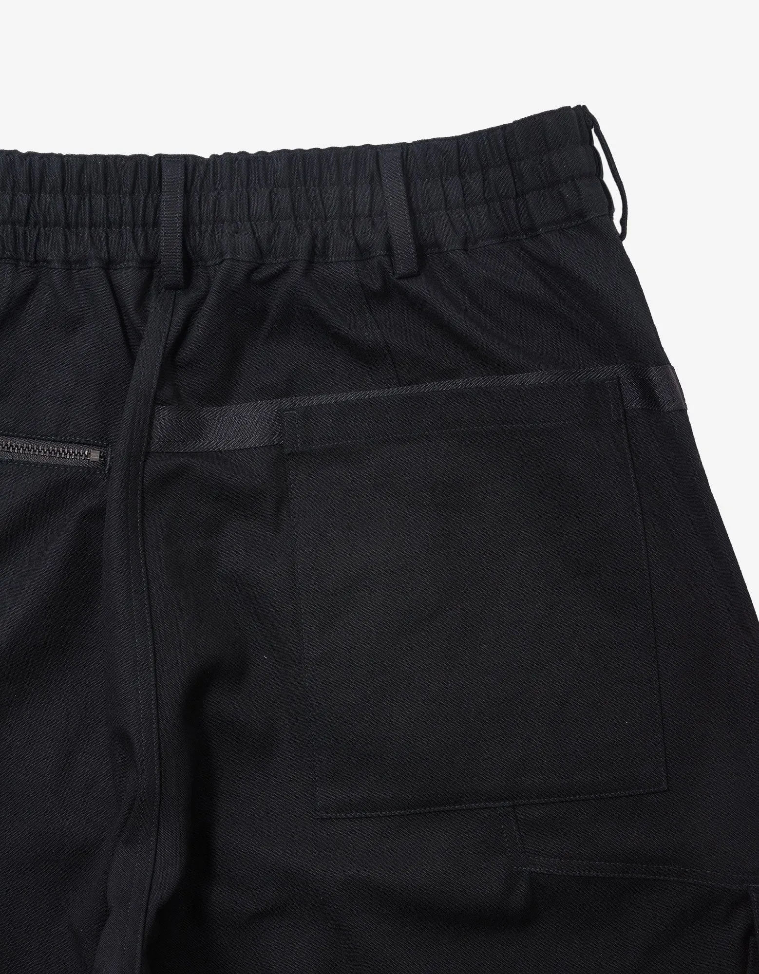 Y-3 Black Graphic Workwear Cargo Trousers
