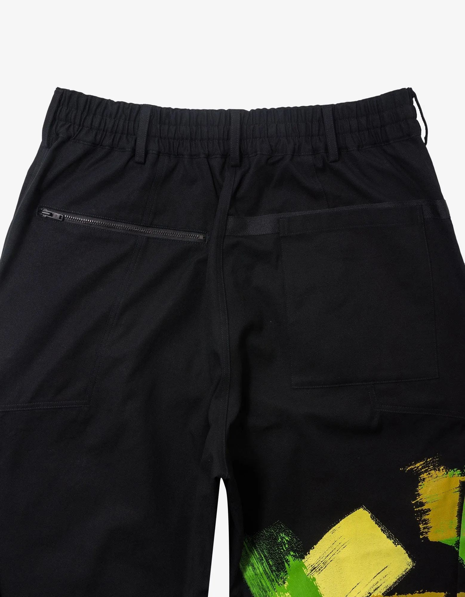 Y-3 Black Graphic Workwear Cargo Trousers