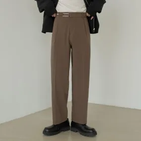 Zhou Cloth Belt Bootcut Trousers